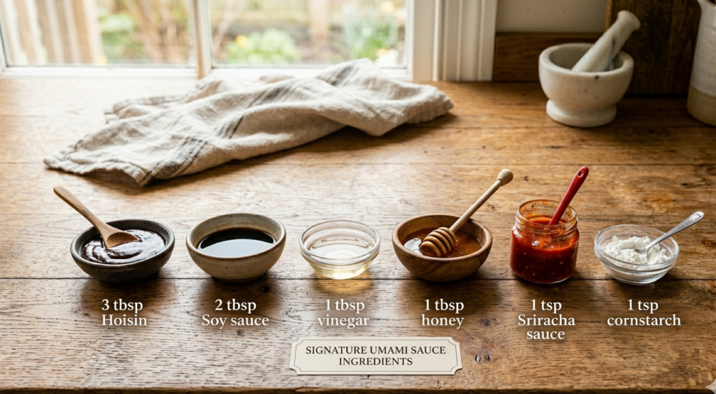 Ingredients for sauce