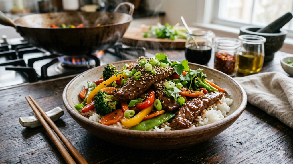 Final look of Beef Stir Fry