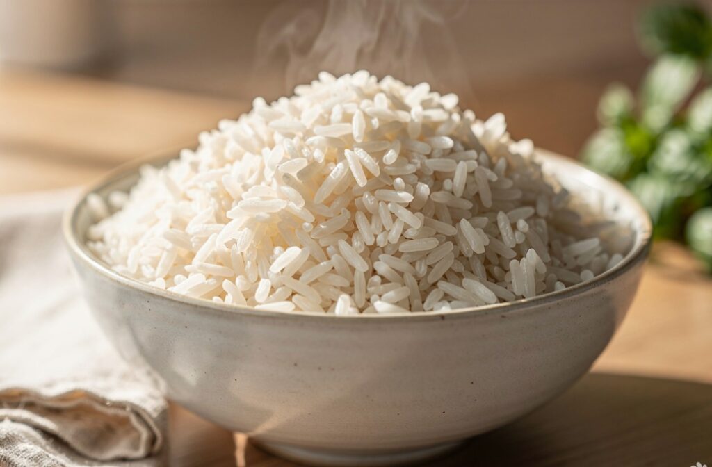 Perfectly cook white rice